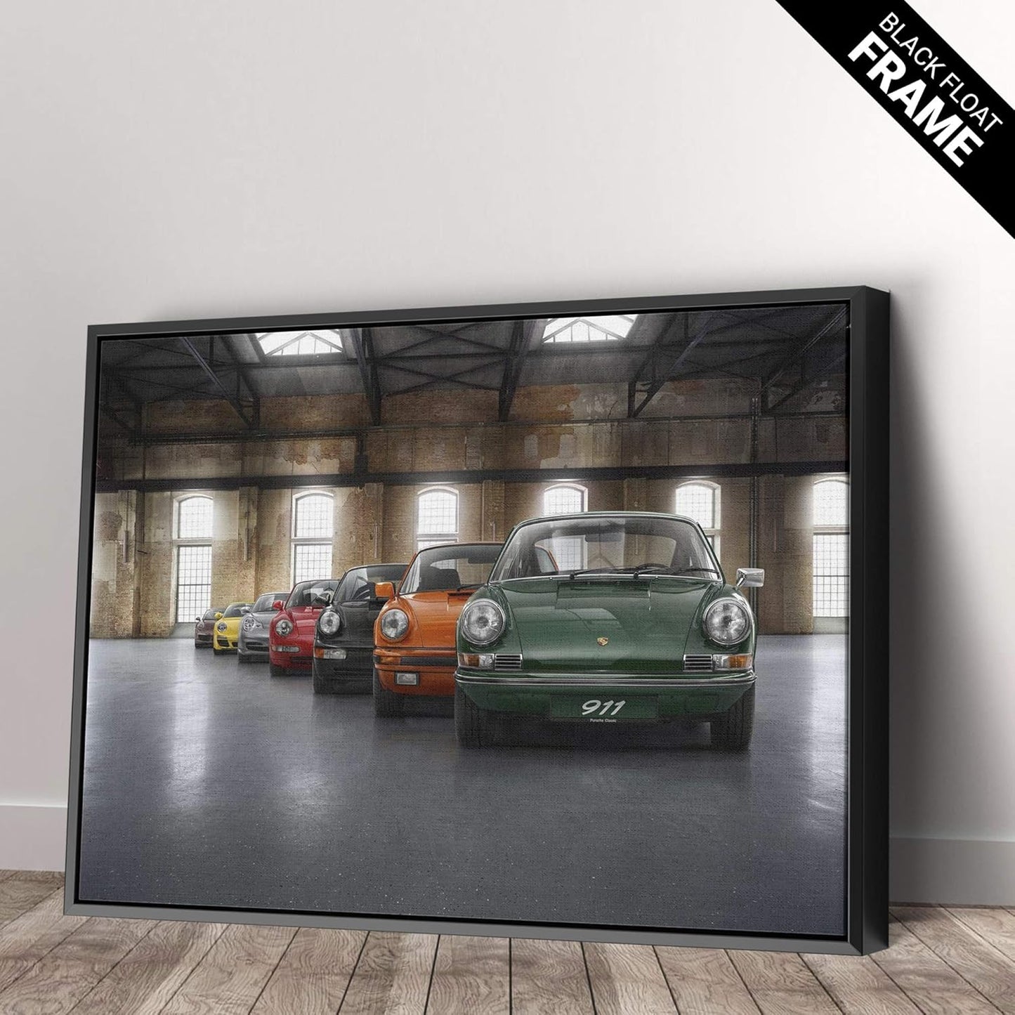 Porsche Car 911 Color Revolution Canvas Art Print Picture Wall Home Decor - Various Sizes (60in x 40in Gallery Wrapped)