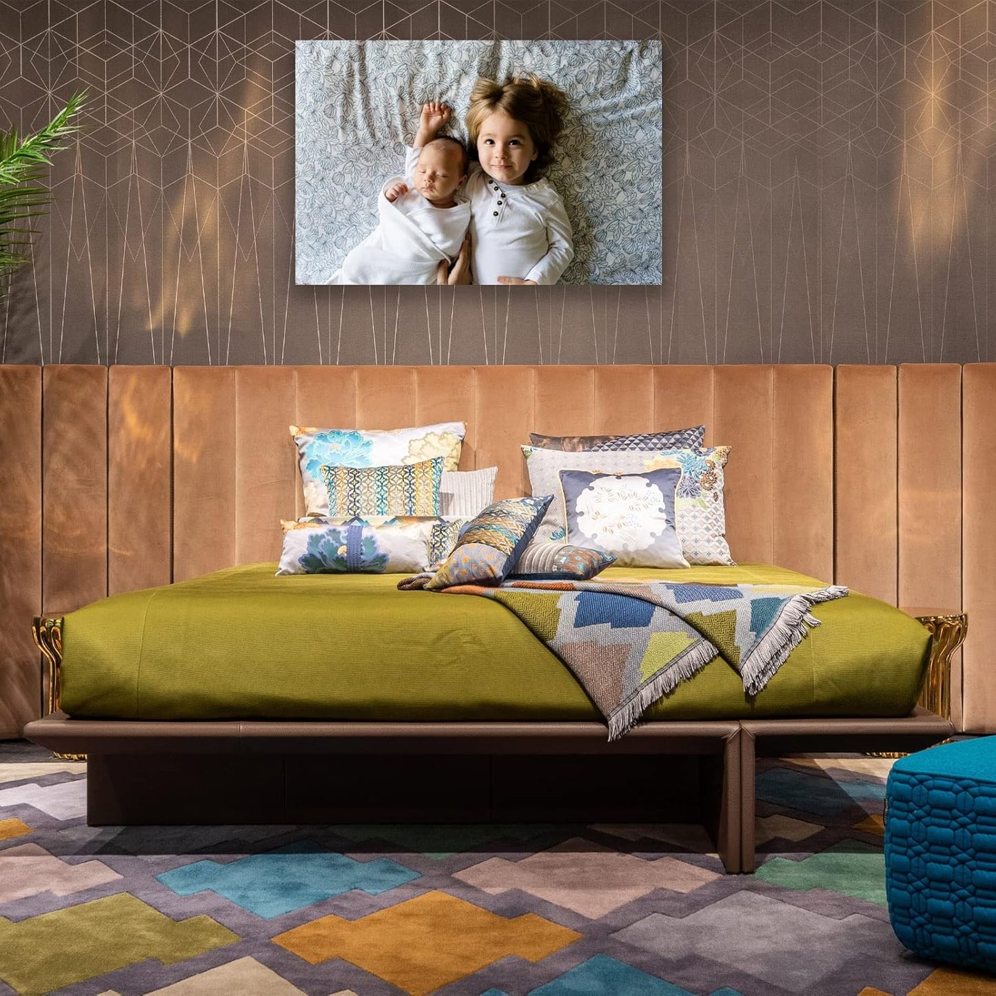 Custom Canvas Prints with Your Photos Framed Canvas Customized Wall Art Personalized Canvas Pictures for Pet/Family Gifts for Mom/Men/Women 8 x 10