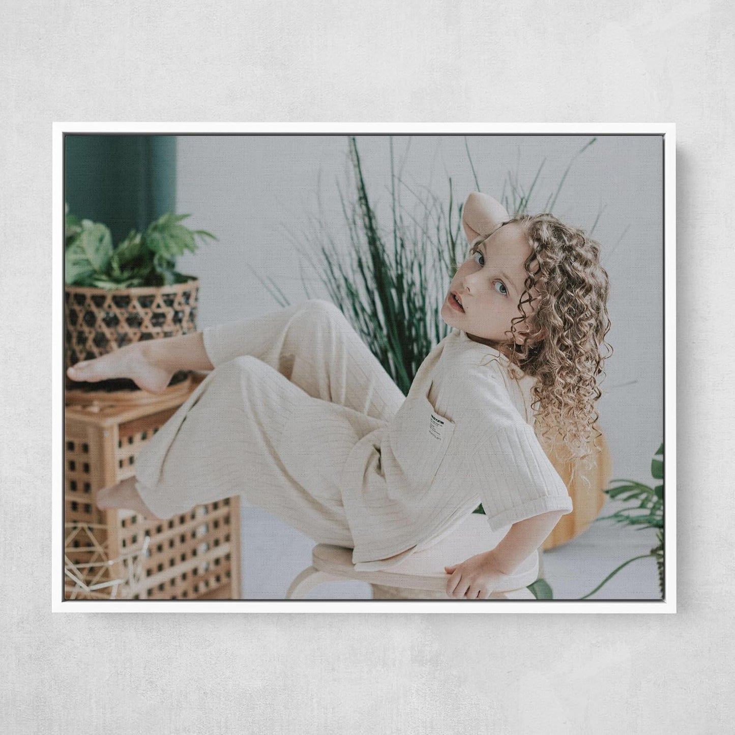 Personalized Custom Canvas Prints: Photo On Canvas (White, 24X32) Transform Your Photos into Stunning Framed Wall Art Digitally Printed Photo To Canvas Ideal for Home Decor, Gifts Keepsakes.