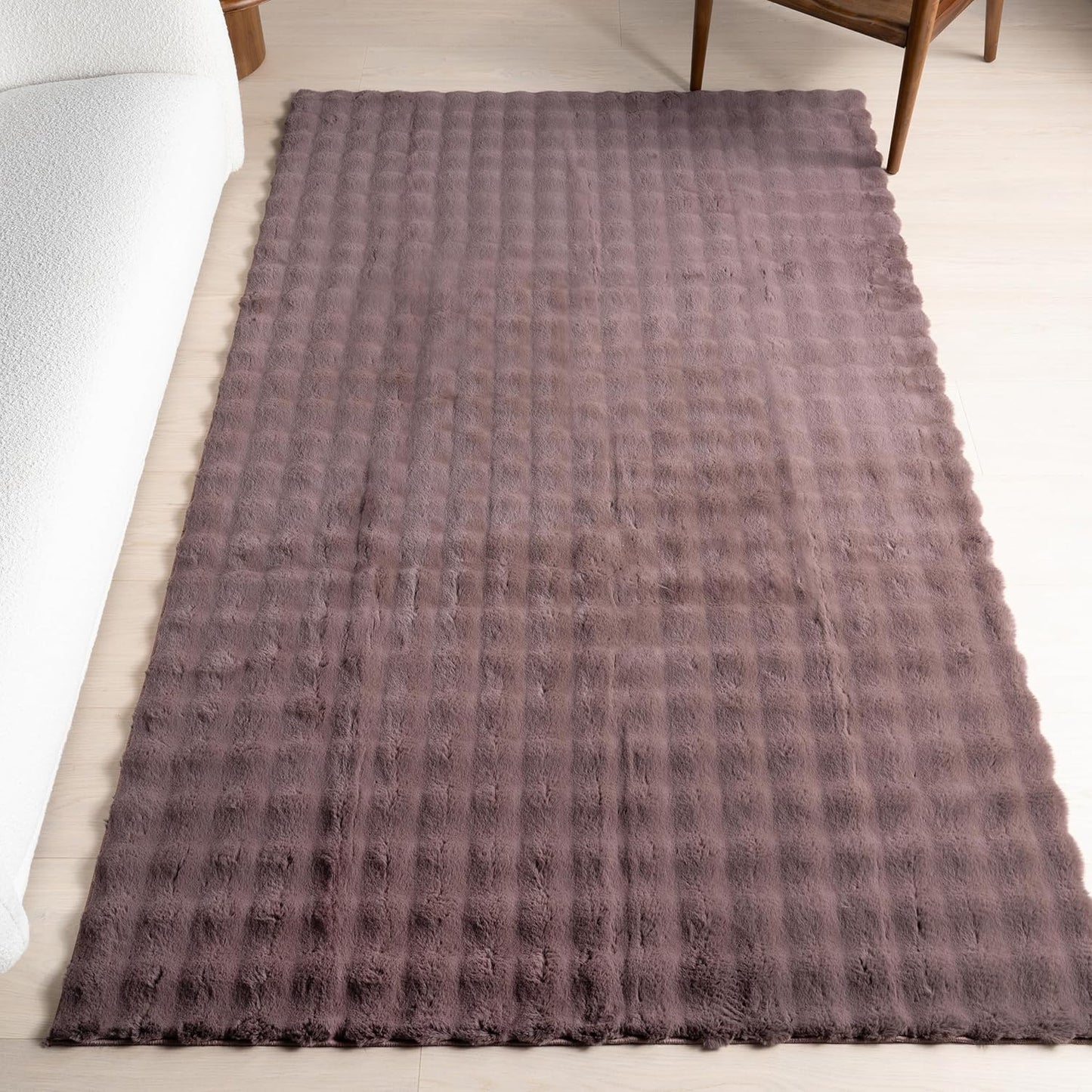 nuLOOM Jeni Checkered 7'6" x 9'6" Machine Washable Area Rug for Living Room Bedroom Dining Room Kitchen, Dark Brown