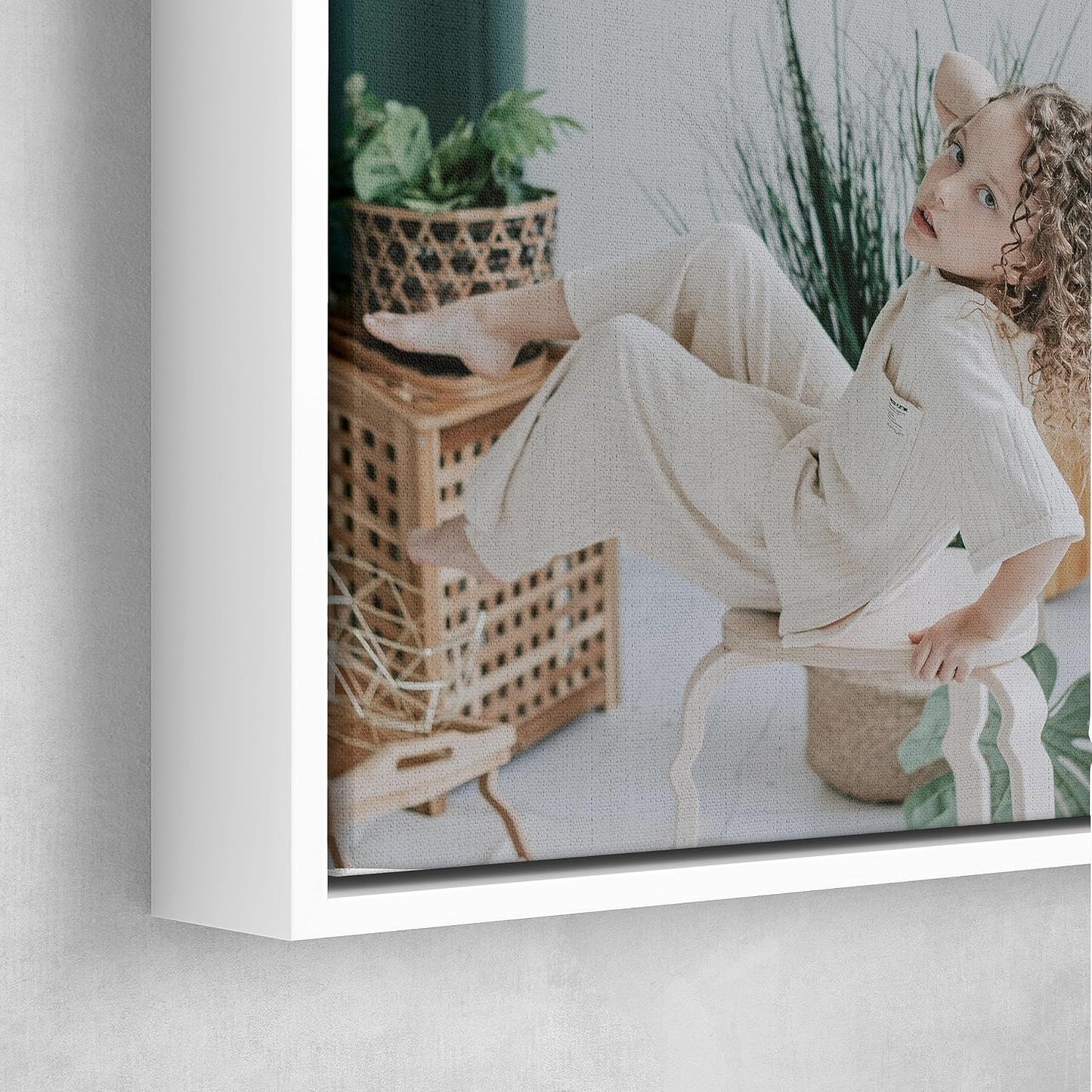 Personalized Custom Canvas Prints: Photo On Canvas (White, 16x20) Transform Your Photos into Stunning Framed Wall Art Digitally Printed Photo To Canvas Ideal for Home Decor, Gifts Keepsakes.