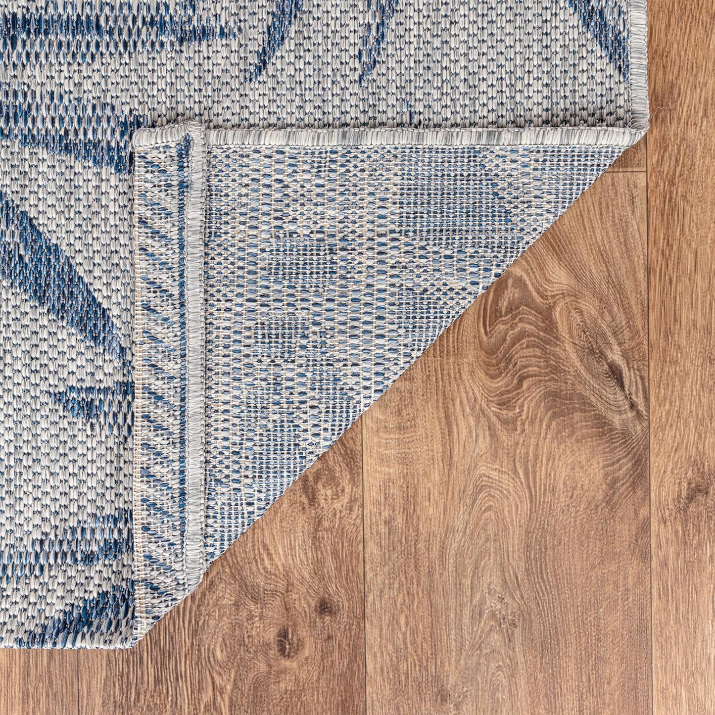 Keen Home Design Terrace Outdoor Round Rug - 8ft Round Washable Indoor/Outdoor Rug for Patio, Kitchen, Balcony, Beach, Garden, Deck and Porch, Size: 7'7" Round