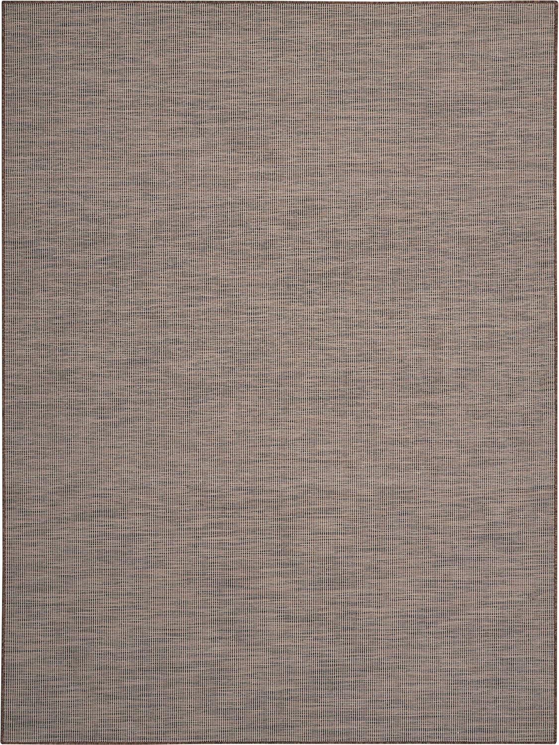 Nourison Positano Indoor/Outdoor Natural 10' x 14' Area Rug, Easy Cleaning, Non Shedding, Bed Room, Living Room, Dining Room, Backyard, Deck, Patio (10x14)